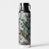 Bouteille D'eau Motif de pierre d'agate de l'arbre vert (Avant)