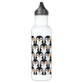 Bouteille D'eau Motif de pingouin noir et blanc moderne (Gauche)