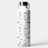 Bouteille D'eau Motif de plaisir animal Doodle (Avant)
