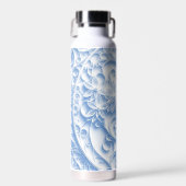 Bouteille D'eau Motif de quadrillage Pastel Blue Paper (Avant)