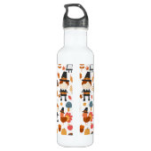 Bouteille D'eau Motif de récolte de pèlerins d'action de grâce (Dos)