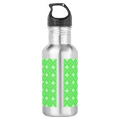 Bouteille D'eau Motif de shippo vert citron (Dos)
