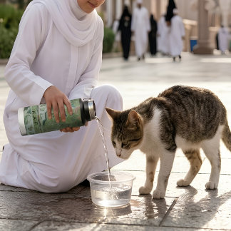 Bouteille D'eau Motif de tapis personnalisé Masjid Nabawi Madinah