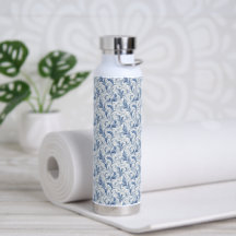 Motif de toile de pays français bleu