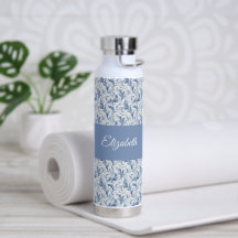 Motif de toile de pays français bleu Nom