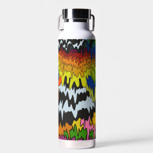 Bouteille D'eau Motif de trippage Super coloré à goutte liquide