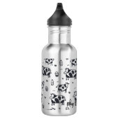 Bouteille D'eau Motif de vache caricaturée (Droite)