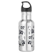 Bouteille D'eau Motif de vache caricaturée (Dos)