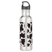 Bouteille D'eau Motif de vache noir et blanc Imprimer (Dos)
