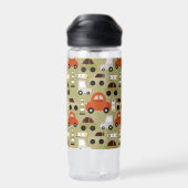 Bouteille D'eau Motif de voitures orange (Arrière)
