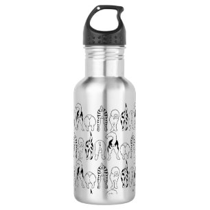 Bouteille D'eau Motif des boutons de chien