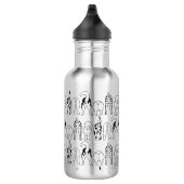 Bouteille D'eau Motif des boutons de chien (Droite)