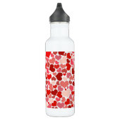 Bouteille D'eau Motif Des Coeurs, Coeurs Rouges, Amour (Droite)