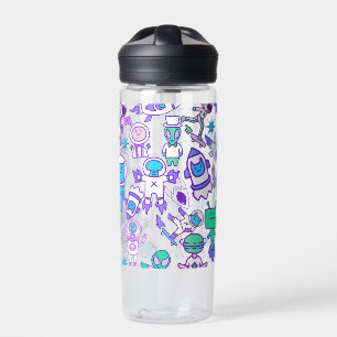 Bouteille D'eau Motif d'espace rétro