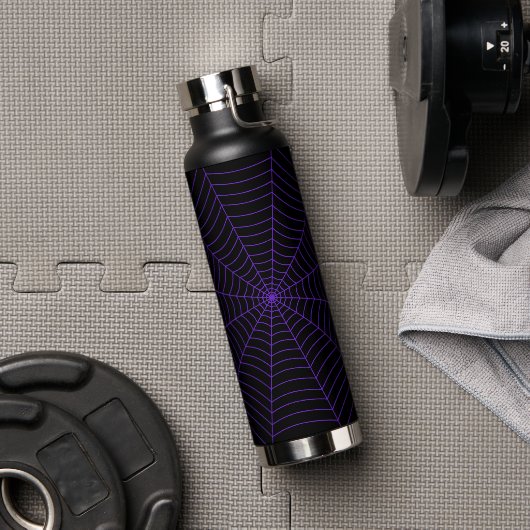 Bouteille D'eau Motif d'Halloween violet noir (Couvercle)