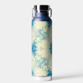 Bouteille D'eau Motif d'hiver Frosty Blue Snowflake (Avant)