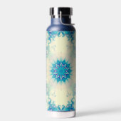 Bouteille D'eau Motif d'hiver Frosty Blue Snowflake (Gauche)