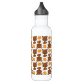 Bouteille D'eau Motif D'Ours, Ours Mignons, Automne, Citrouille (Gauche)