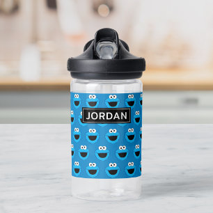 Bouteille D'eau Motif du Monstre Cookie Souriant Ajouter Votre N