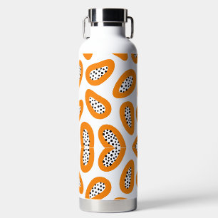 Bouteille D'eau Motif élégant papaye Monogramme
