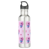 Bouteille D'eau Motif Eléphant mignon (avec votre nom) (Dos)