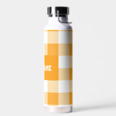 Bouteille D'eau Motif En vichy jaune (Gauche)