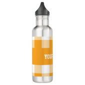 Bouteille D'eau Motif En vichy jaune (Gauche)