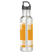 Bouteille D'eau Motif En vichy jaune (Dos)