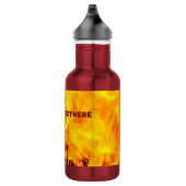 Bouteille D'eau Motif Feu Et Flames (Droite)