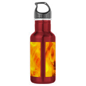 Bouteille D'eau Motif Feu Et Flames (Dos)