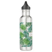Bouteille D'eau Motif Feuille de la forêt tropicale. (Gauche)