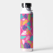 Bouteille D'eau Motif Feuille d'été de couleur vive (Gauche)