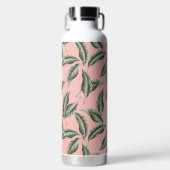 Bouteille D'eau Motif Feuille du jardin tropical (Avant)