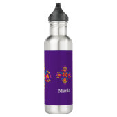 Bouteille d'eau Motif Fleur Mexicaine customisée (Droite)
