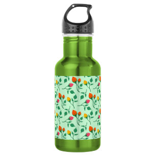 Bouteille D'eau Motif floral avec fleurs roses colorées