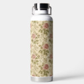 Bouteille D'eau Motif floral de rose vintage (Plage)