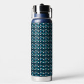 Bouteille D'eau Motif floral moderne rustique (Arrière)