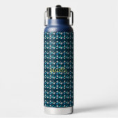 Bouteille D'eau Motif floral moderne rustique (Salle de sport)