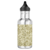 Bouteille D'eau Motif Floral Vert Sage Antique Damas (Droite)