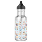 Bouteille D'eau Motif français mignon Bulldog Pastel (Droite)