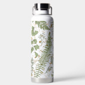 Bouteille D'eau Motif Green et Gold Fern (Plage)