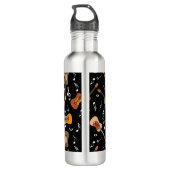 Bouteille D'eau Motif Guitare Music Notes (Dos)