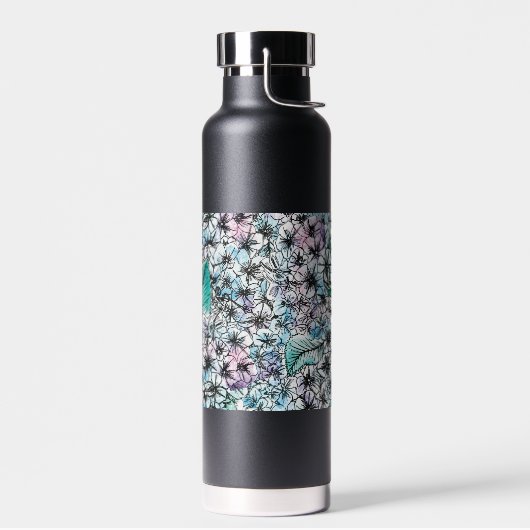 Bouteille D'eau Motif hortensia (Gauche)