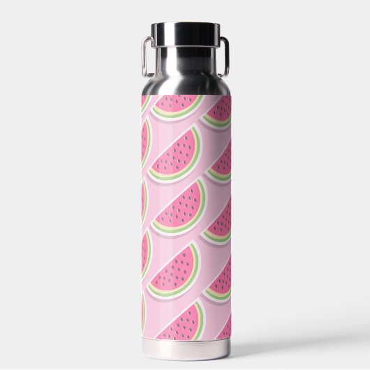 Bouteille D'eau Motif joli pastèque rose (Avant)