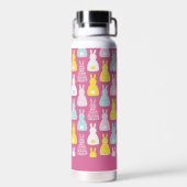 Bouteille d'eau motif lapin rose (Arrière)