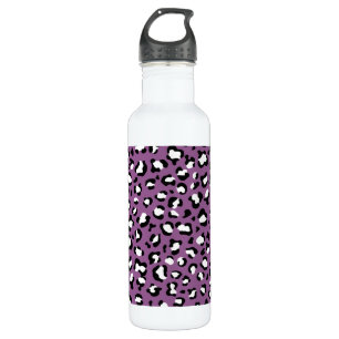 Bouteille D'eau Motif léopard, Spots léopards, Leopard pourpre