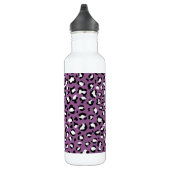 Bouteille D'eau Motif léopard, Spots léopards, Leopard pourpre (Droite)