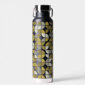 Bouteille D'eau Motif MCM Half Moon tendance avec bloc de nom or (Avant)