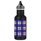 Bouteille D'eau Motif Mod Plaid Rouge Blanc Bleu (Droite)
