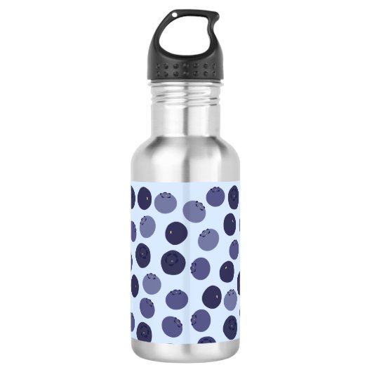 Bouteille D'eau Motif Myrtille (Devant)